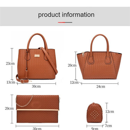 Womens 6 Pcs Handbag Set Clutch Totes Satchels Crossbody Bag Wallet Bags for Women