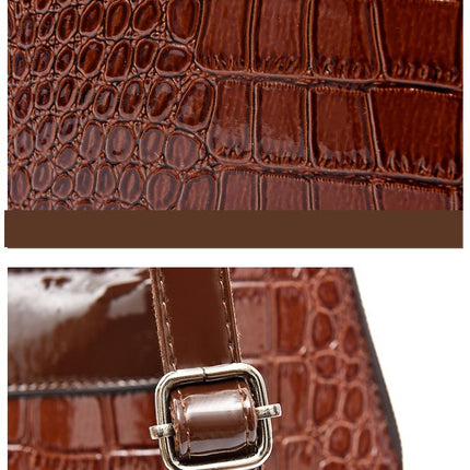 Bag For Women 6 Pcs Set Crocodile Pattern Women's Bag Backpack Shoulder Bag PU Leather Bags