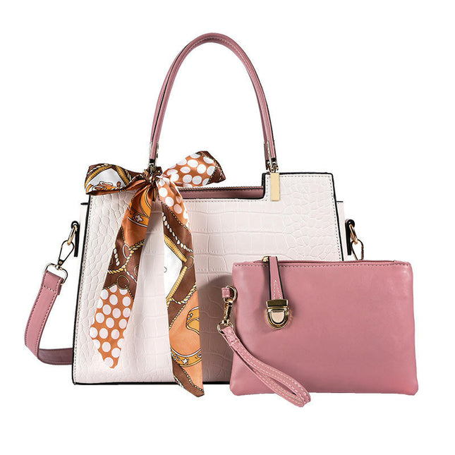 Leather Bag Set 2 Pcs Bags for Women Handbags Purses Ladies Shoulder Bag Crossbody Bags Wallets
