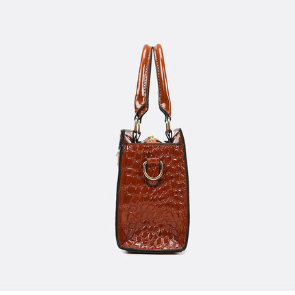 Women Handbags Sets 3 Pcs Large Capacity Handbag Shoulder Bag Clutch Purse PU Leather Bag for Women