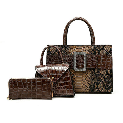Ladies Large Capacity Bag Set 3 Pcs Bags for Women Purses Satchel Handbags Shoulder Tote Bags