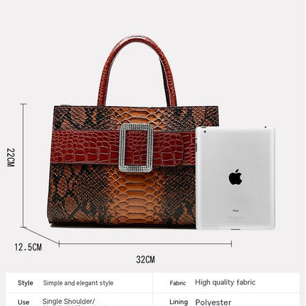 Ladies Large Capacity Bag Set 3 Pcs Bags for Women Purses Satchel Handbags Shoulder Tote Bags