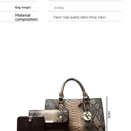 Handbags for Women 3Pcs Satchel Shoulder Bags Crossbody Tote Bags Purse Set