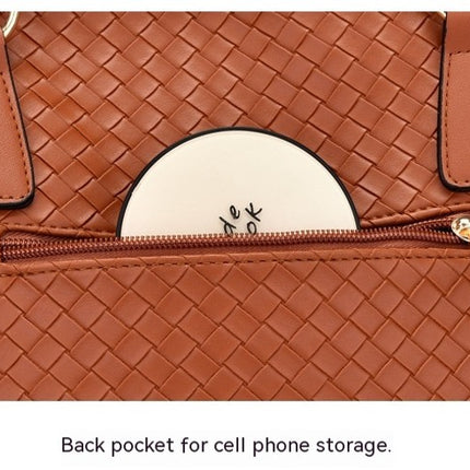 6 Pcs Large Crossbody Bags Ladies Shoulder Handbags Purse and Wallet Set for Women Totes Purses