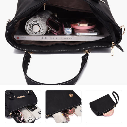 Women Ladies 6 Pcs Handbag Set Totes Satchels Crossbody Shoulder Bags and Purse Clutch