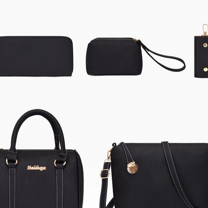 Women Ladies 6 Pcs Handbag Set Totes Satchels Crossbody Shoulder Bags and Purse Clutch