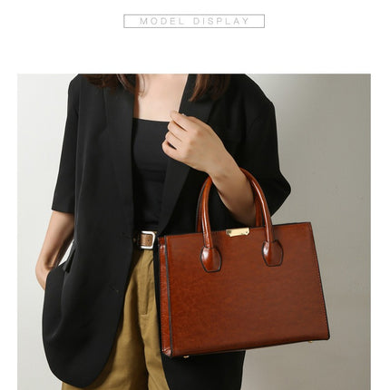 Simple Bags for Women Purses Satchel Handbags for Women Shoulder Tote Bags Clutch Bag 3 Pcs
