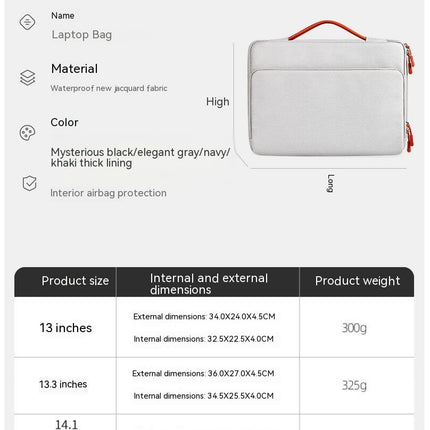 Laptop Case Laptop Sleeve Protective Laptop Bag Waterproof Business Computer Sleeve Case for Men Women