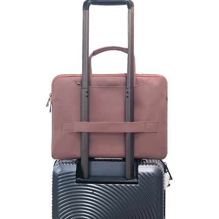 Laptop Sleeve Handbag, PU Leather Laptop Shoulder Bag Computer Bag Laptop Carrying Bag