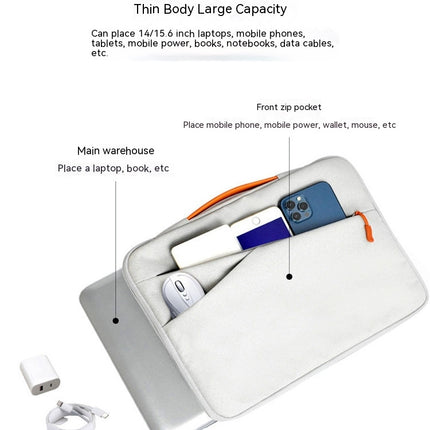 Laptop Bag Suitable for 15.6-inch Shockproof Laptop Sleeve Bag Carrying Case Sleeve Handbag Laptop Bag