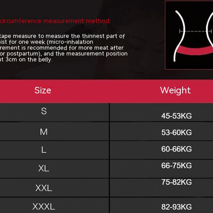 Women's Abdominal Belt Sports Girdle Six Rows Of Buckle Plastic Waist Binding Body Shaping Girdle