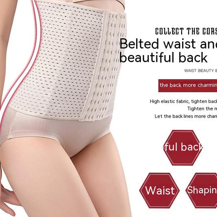 Women's Abdominal Belt Sports Girdle Six Rows Of Buckle Plastic Waist Binding Body Shaping Girdle