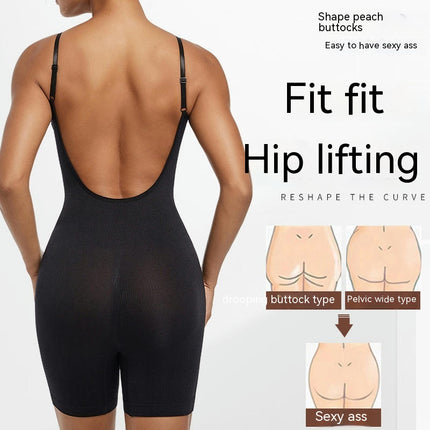 Women's Backless Shapewear Tummy Control Bodysuit Seamless Full Body Shapewear