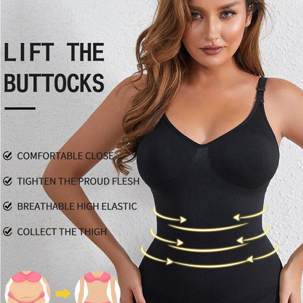 Backless Shapewear for Women Tummy Control Bodysuit Seamless Full Body Shaper Sleeveless Jumpsuits Tank Tops