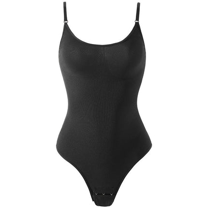 Women's One-piece Tummy Control Body Shaper Round Neck Seamless Butt Lift Full Body Shaper