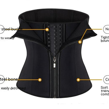 Waist Trainer for Women Zipper Tummy Control Shapewear Plus Size Waist Cincher Corset  Body Shaper Sport Girdle