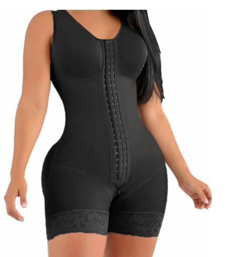 Shapewear for Women Tummy Control Post Surgery Full Body Shaper Butt Lifter with Zipper Crotch