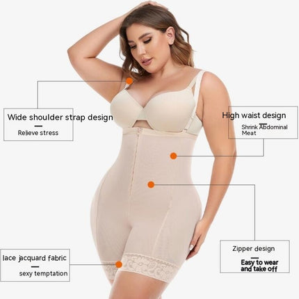 Shapewear for Women Seamless Firm Triple Control Plus Size Tummy Control Butt Lifter