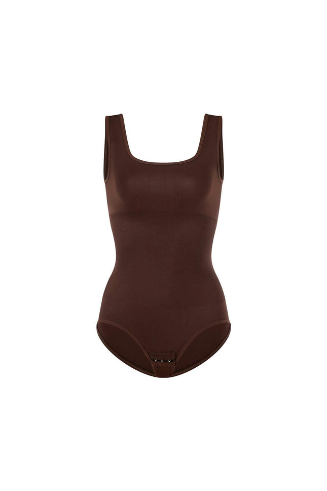 Womens' Waist Trainer Seamless Round Neck Tummy Control Shapewear Bodysuit