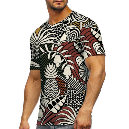 T-Shirts for Men 3D Print Blue Soul Flame Short Sleeve T Shirt