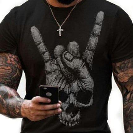 T-Shirts for Men 3D Print Blue Soul Flame Short Sleeve T Shirt
