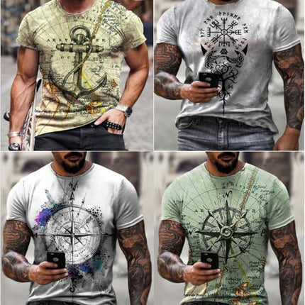 Unisex 3D Pattern Printed Short Sleeve T-Shirts Casual Graphics Tees 1