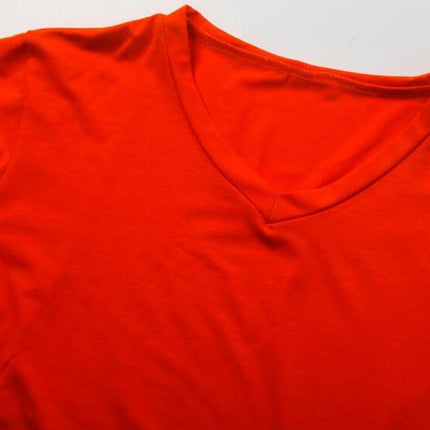 Men's Short Sleeve T-Shirt Fashionable Casual Cotton V-Neck T-Shirt 1