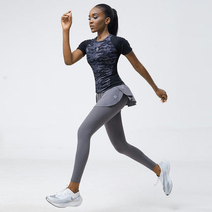 Skirted Legging for Women, Yoga Legging with Skirts &Women Tennis Leggings Clothes Pockets