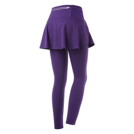 Skirted Legging for Women, Yoga Legging with Skirts &Women Tennis Leggings Clothes Pockets