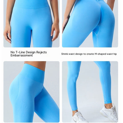 V Back Scrunch Butt Leggings for Women Soft High Waisted Booty Tights Workout Gym Yoga Pants