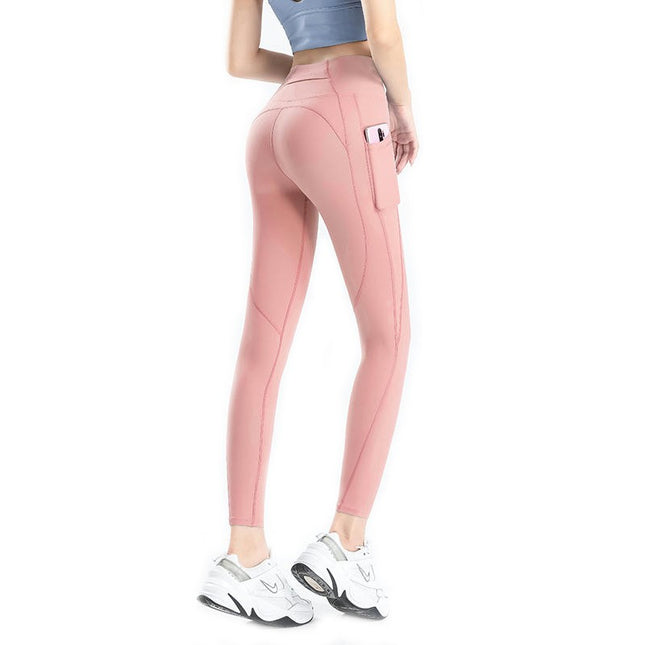Women's Yoga Pants Tummy Control High Waist Running Women's Leggings with Pocket