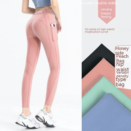 Women's Yoga Pants Tummy Control High Waist Running Women's Leggings with Pocket
