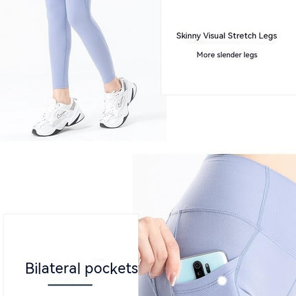 Women's Yoga Pants Tummy Control High Waist Running Women's Leggings with Pocket