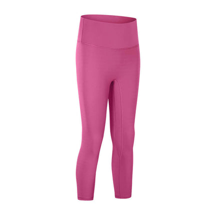 High Waisted Capri Leggings for Women - Soft Slim Yoga Pants with Pockets for Running Workout