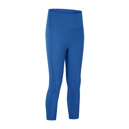 High Waisted Capri Leggings for Women - Soft Slim Yoga Pants with Pockets for Running Workout
