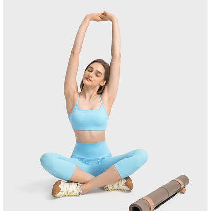 High Waisted Capri Leggings for Women - Soft Slim Yoga Pants with Pockets for Running Workout