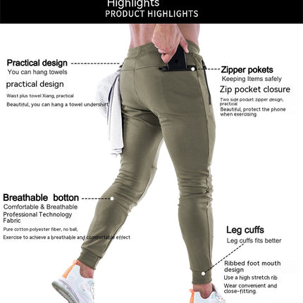 Men's Joggers Pants - Casual Gym Workout Pants Slim Fit Tapered Sweatpants with Pockets