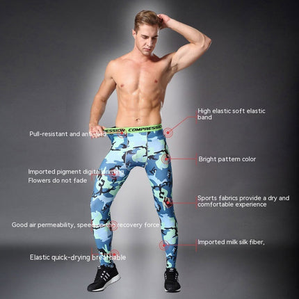 Men's Compression Tights Running Pants Tights Legging
