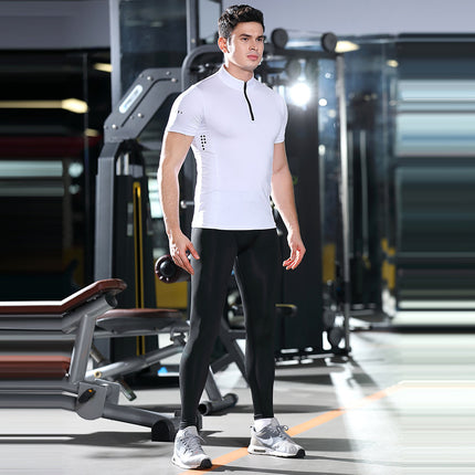 Men's Elasticity Pants Base Layer Running Tights Leggings for Sports