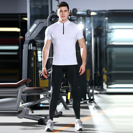 Men's Elasticity Pants Base Layer Running Tights Leggings for Sports