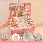 Coffee color high-end gift box  Pink gift box