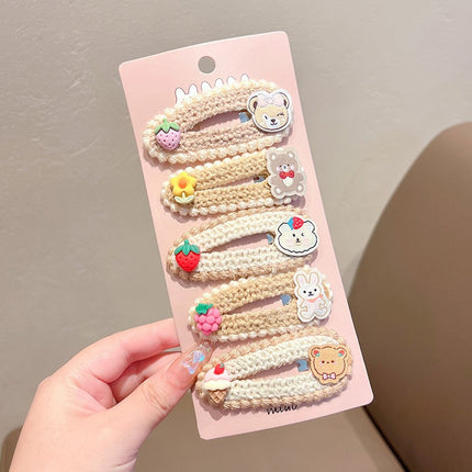 Baby Girl Hair Clips, Baby Bow Hair Clips-Various Styles of Cartoon Shape Hair Clips