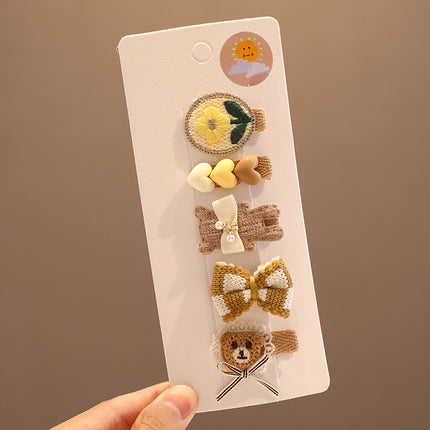 Baby Girl Hair Clips, Baby Bow Hair Clips-Various Styles of Cartoon Shape Hair Clips