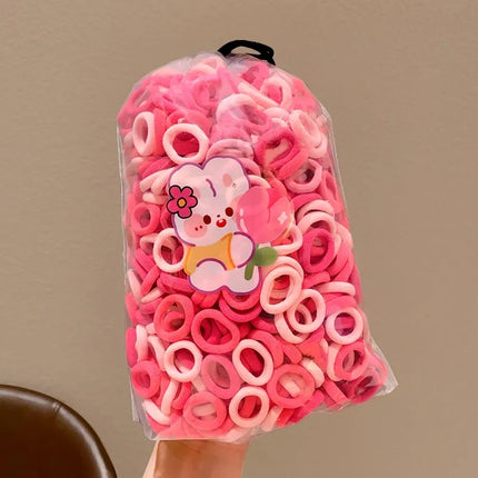 Girl's Hair Bands,Cotton Baby Hair Ties,Multicoloured Small Elastic Hair Band for Toddler Hair Bands Children Girls' Ponytail Holder