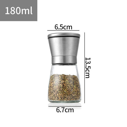 Salt and Pepper Grinder Stainless Steel Adjustable Coarse and Fine Ceramic Pepper Salt Mill