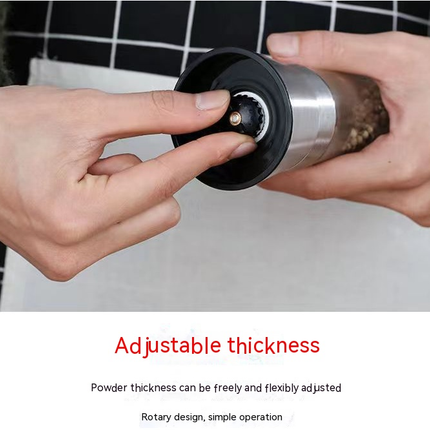 Salt and Pepper Mill Kit, Spice Mill, Adjustable Roughness Mill Kit, High Quality Stainless Steel Salt and Pepper Mill