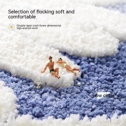 Daisy Bathroom Rug Anti-slip Bath Mat Bathroom Rugs Super Soft Anti-slip Absorbent Bathroom Door Mats
