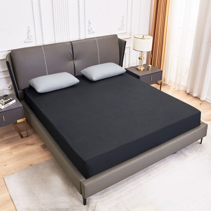 Queen Size Deep Pocket Mattress Sheet Soft And Comfortable Microfiber Fade-Resistant And Wrinkle-Resistant Fitted Sheet