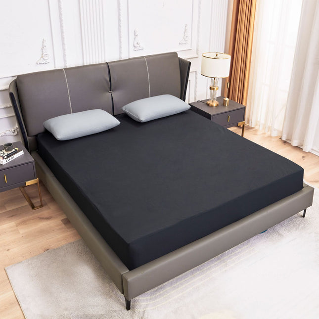 Queen Size Deep Pocket Mattress Sheet Soft And Comfortable Microfiber Fade-Resistant And Wrinkle-Resistant Fitted Sheet