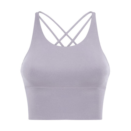 Sports bras for women, straps cross back sports underwear yoga wear women's sexy backless fitness bra padded bra
